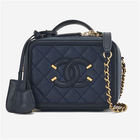 chanel vanity case light blue|Chanel vanity bag vintage.